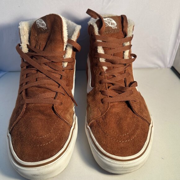 Vans Other - Vans Mens Size US. 12 /30CM Scotchard 3M Protection Shoes Fur Brown/White